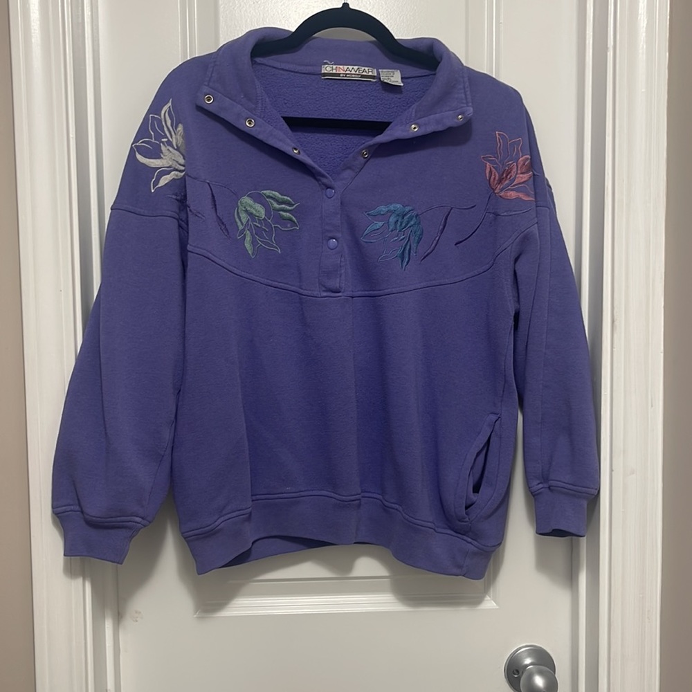 Vintage Chinawear By Morsly Quarter Button Up